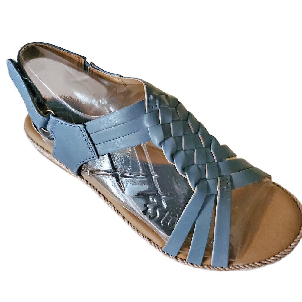 SOFTSPOTS by Söfft | Powder Blue Sheela Leather Slingback Sandals NIB - Picture 3 of 3